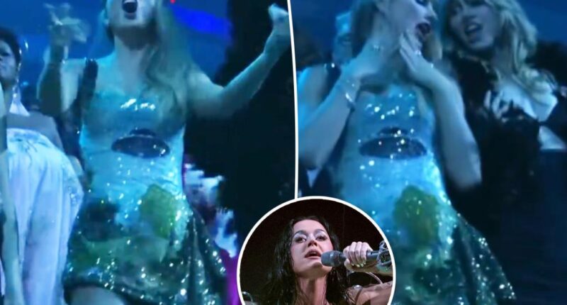Taylor Swift dances like nobody's watching during Katy Perry's 2024 VMAs performance