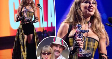 Taylor Swift thanks Travis Kelce in 2024 MTV VMAs acceptance speech