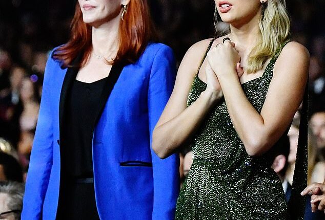 Keeping Taylor's career on track: Tree, real name Trina, Paine has handled Taylor Swift's publicity since 2014 via her agency, Premium PR  (pictured: Tree and Taylor at he 2019 American Music Awards)