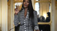 Naomi Campbell broke cover tonight for the first time since the model was banned from her charity trustee role