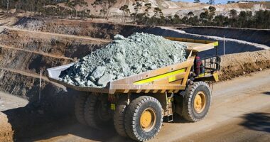 A teenage worker has been left injured after a tyre crushed his leg at a mine in central Queensland (stock image)