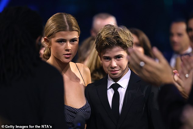 Kate Garraway's daughter Darcey, 18, was seen sweetly comforting younger brother Billy, 15, on Wednesday night as their mother accepted the Authored Documentary award at the National Television Awards