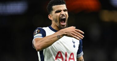 Tottenham eased to a comfortable victory over Qarabag, with Dominic Solanke among the scorers