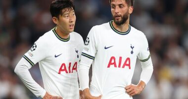 Rodrigo Bentancur (right) made a racist slur when asked about his team-mate Son Heung-min back in June