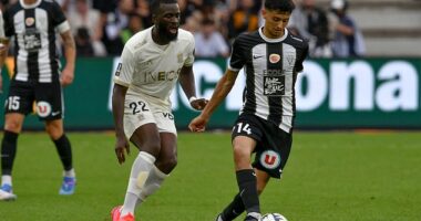 Tanguy Ndombele (left) is seeking redemption with Nice after a poor 2023-24 at Galatasaray