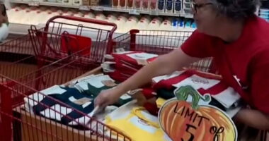 Trader Joe’s employee guards viral $2.99 mini tote bags