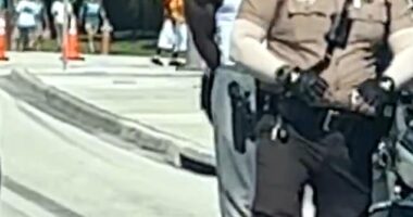 Miami Dolphins receiver Tyreek Hill was handcuffed and detained by police while entering the team's Hard Rock Stadium on Sunday morning