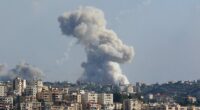 The U.S. is sending troops to the Middle East in response to the surge in violence between Israel and Hezbollah and as the region teeters on the edge of an all-out war. Some billows from the Lebanese village of Zaita after an Israeli strike