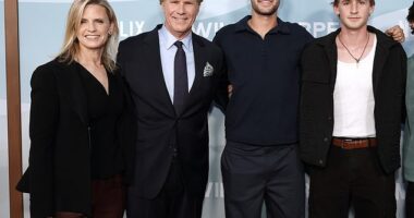 Will Ferrell made a rare move on Thursday. The Hollywood actor posed with his wife Viveca Paulin and two of their sons. They were with Mattias and Magnus