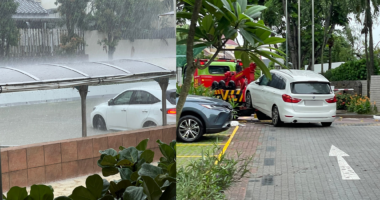 Woman's BMW scrapped after flood at Serangoon Gardens Country Club car park, club denies negligence - Mothership.SG