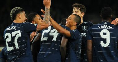 Aston Villa made a perfect start to their first Champions League match for 41 years