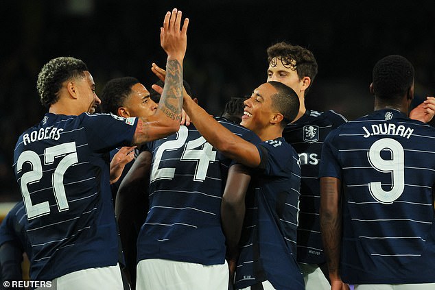 Aston Villa made a perfect start to their first Champions League match for 41 years