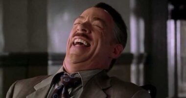 J. Jonah Jameson roars with laughter