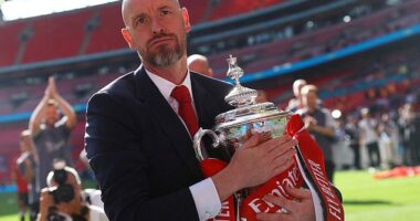 Erik ten Hag led Man United to the FA Cup last season after an impressive win over Man City