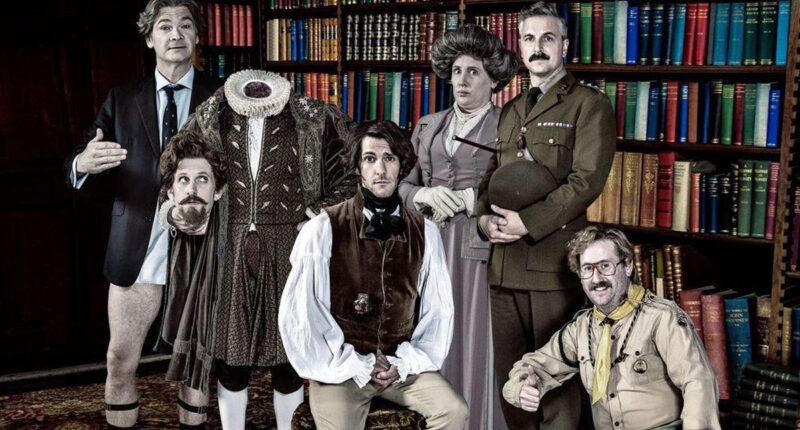 The cast of BBC Ghosts in the 2018 press announcement