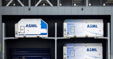 ASML’s stock tumbles after microchip equipment maker warns of slower recovery