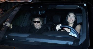 Al Pacino, 84, and his ex-girlfriend Noor Alfallah, 30, enjoyed a cosy dinner at West Hollywood's celebrity hotspot Chateau Marmont on Thursday night