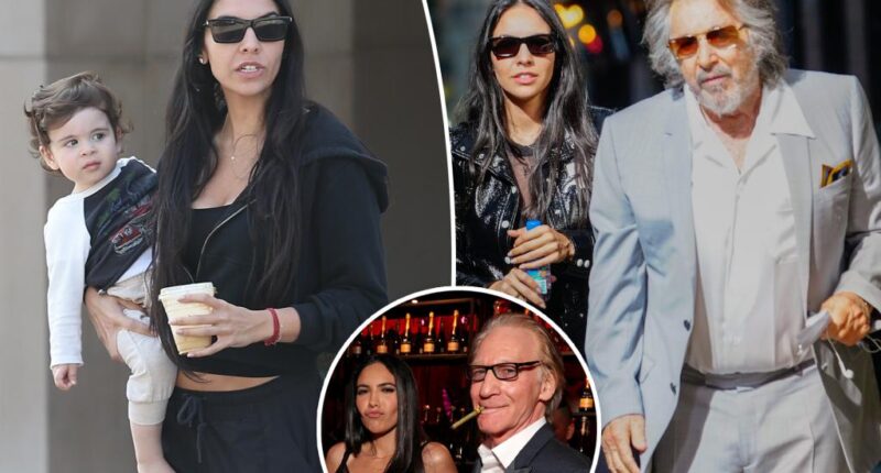 Al Pacino's ex Noor Alfallah, 30, enjoys stroll with their son amid rumored romance with Bill Maher, 68