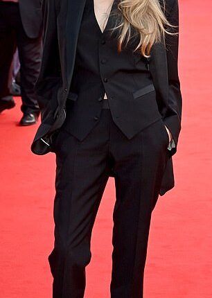 Angelina Jolie seemed to coordinate with her rumored boyfriend Akala at the London premiere of her new film Maria