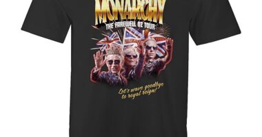 Australian Republic Movement (ARM) have vowed to make the visit the 'Monarchy Farewell Oz Tour' - and are selling gig-style T-shirts at $ 34 (£18) each.