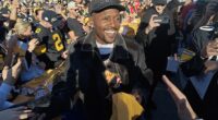 NFL legend Antonio Brown was back in Pittsburgh as part of a voter registration drive. He mingled with fans ahead of the Pittsburgh Steelers v New York Jets game