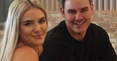 Jordan Brodie Miller, who strangled his teen girlfriend Emerald Wardle to death  has been looking for love on Tinder while being held in a forensic facility. They are pictured together