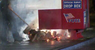 Ballot Drop Boxes Set on Fire.