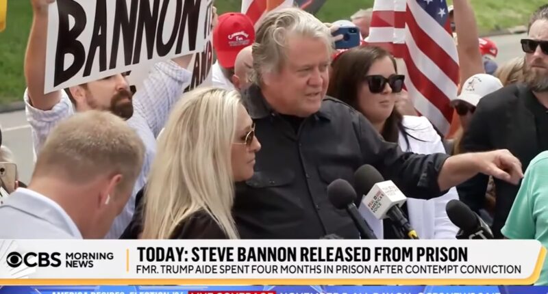 Bannon, Released From Prison, Warns Of Election Steal