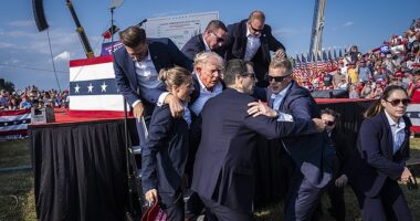 On July 13, Melania was indeed 'watching' when her worst nightmare came true: Her husband was shot while on stage at a campaign rally in Butler, Pennsylvania .