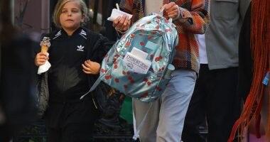 Bradley Cooper looked every bit the doting dad as she spent quality time with his daughter Lea in New York City this week