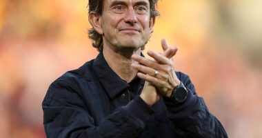 Brentford boss Thomas Frank appeared to distance himself from the Manchester United job