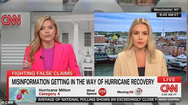 CNN Anchor Kate Bolduan cut off Trump National Press Secretary Karoline Leavitt after the two were continually talking over each other while disagreeing on Donald Trump's past remarks about FEMA's hurricane and migrant funds