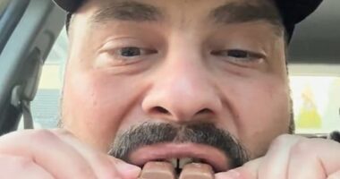 TikTok user Nectorious Papi - pictured - took one for the team and reviewed the controversial new flavour