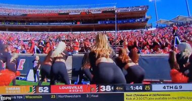 Saturday's Miami-Louisville college football game went viral, but not because of the game