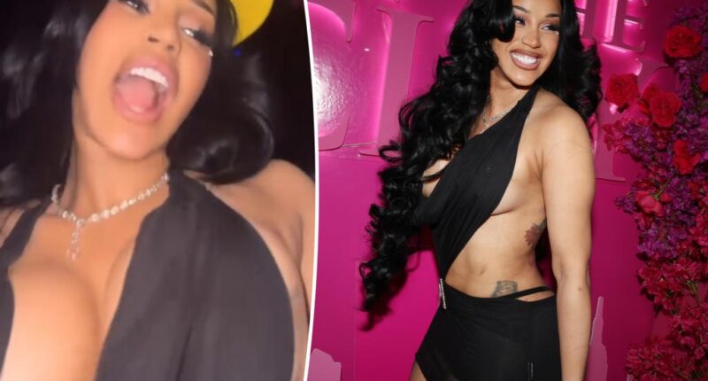 Cardi B twerks in barely-there mini dress while celebrating 32nd birthday after Offset split