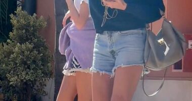 Holly Willoughby has jetted off for a half term break in Portugal, relaxing with her family weeks after her former best friend and colleague Phillip Schofield made his TV comeback