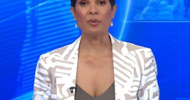 Indigenous TV presenter Narelda Jacobs (pictured) has claimed she was refused a seat at a Melbourne café only for it to be given to a 'white man'