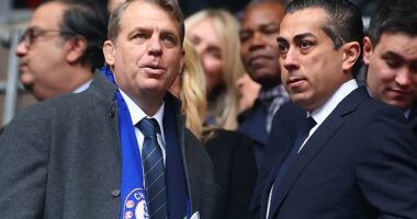 Chelsea will remain at Stamford Bridge and expand the ground's capacity to 55,000 if Todd Boehly (L) loses his his boardroom struggle with Behdad Eghbali (R)