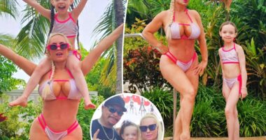 Coco Austin, daughter Chanel wear 'traditional twinning swimsuits' in Bahamas