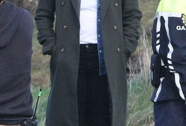 Alicia Silverstone was seen braving the elements in Ireland for the first time as filming began for the new murder mystery series, Corked
