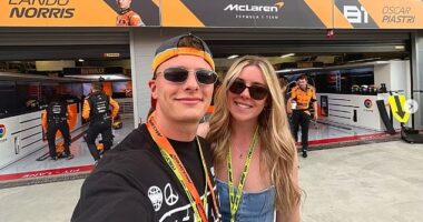 Emma Finucane recently attended the Italian Grand Prix with boyfriend Matthew Richardson
