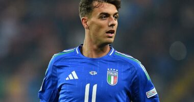 Daniel Maldini became the third generation of his family to play for the Italian national team