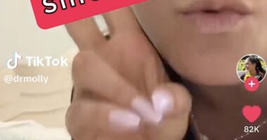 Responding to a user (pictured) who said 'three days before your period comes, you're going to take two Advil twice a day', Dr Molly McBride said: 'Guess what she's right'