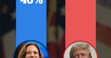 Donald Trump opens three-point lead over Kamala Harris in final Daily Mail poll before Election Day
