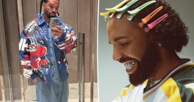 Drake trolled by fans for rocking pigtails with barrettes