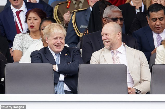 Mike Tindall published his first book yesterday and Princess Anne 's son-in-law was keen to make light of the fact that it shares part of its title with Boris Johnson 's memoirs, Unleashed