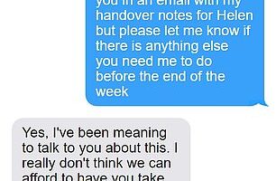 Paul was looking forward to his holiday abroad and sent a reminder to his boss but received a surprisingly reply