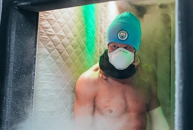 Erling Haaland has been spotted giving himself the unusual reward of a trip to the cryotheraphy chamber after another profitable night's work