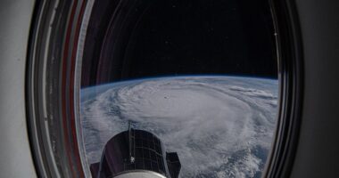 NASA astronaut Matthew Dominick captured this view of Hurricane Milton as the International Space Station transited above Hurricane Milton as it approaches the west coast of Florida