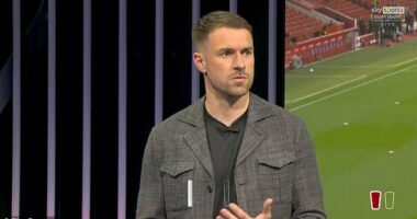 Fans online labelled Aaron Ramsey as 'boring' after he made his punditry debut for Sky Sports